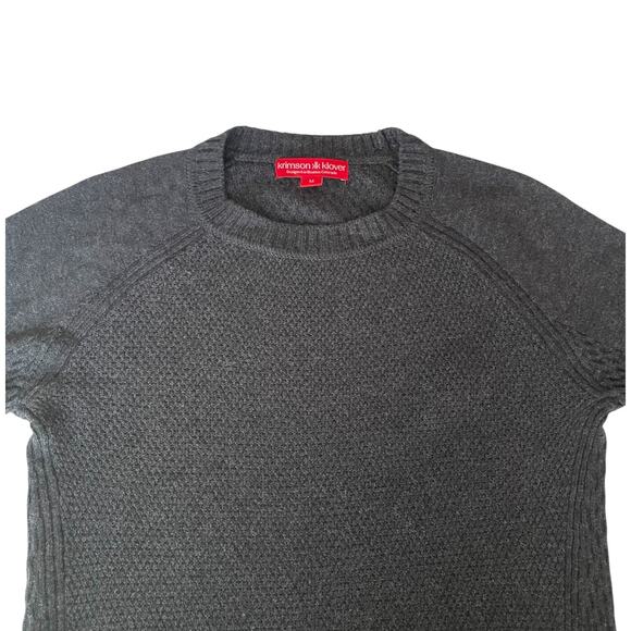 Krimson Klover Merino Wool Blend Sweater Dress Gray Medium - Picture 5 of 11